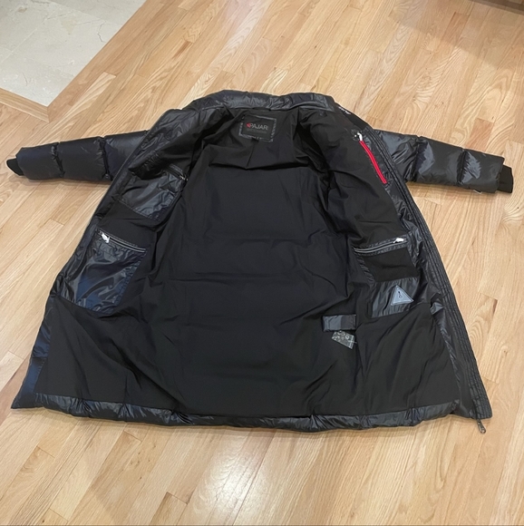 NWT Pajar Black Solstice Long Down Puffer Quileted Winter Jacket - size large - Picture 16 of 16